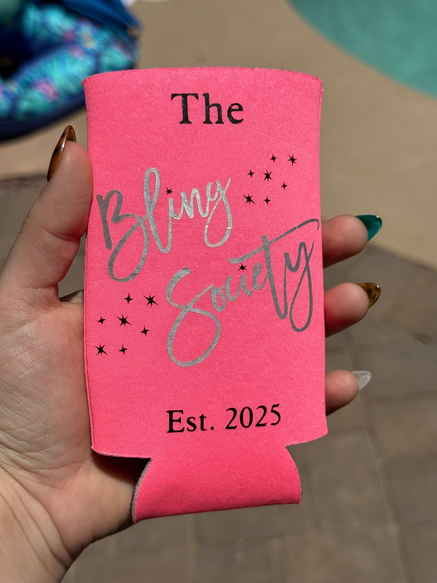 The Bling Society drink koozie