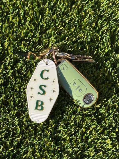 CSB Initial Motel Keychain