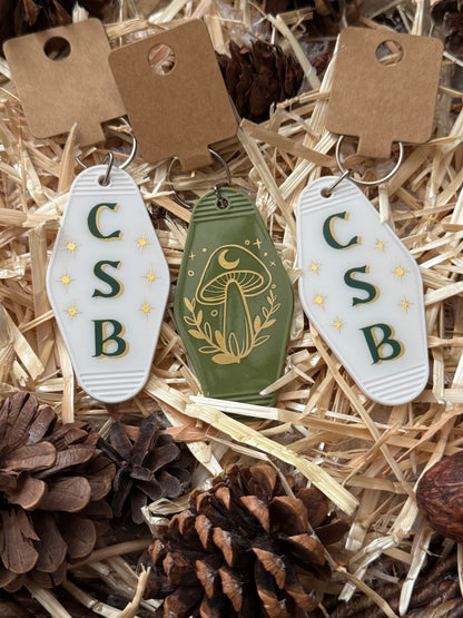 CSB Initial Motel Keychain