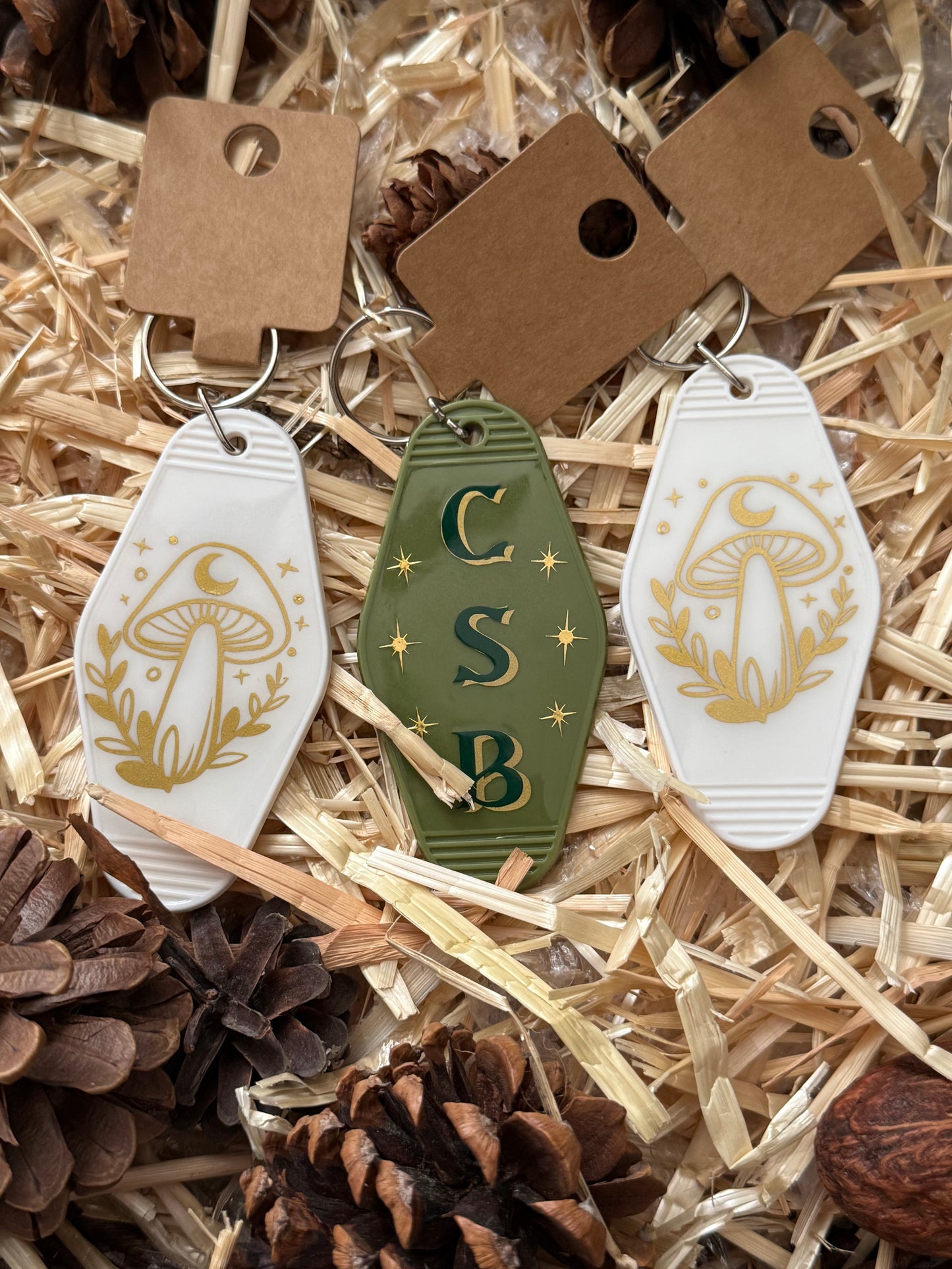 CSB Initial Motel Keychain