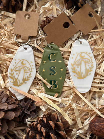CSB Initial Motel Keychain