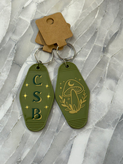CSB Initial Motel Keychain