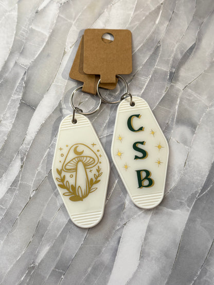 CSB Initial Motel Keychain