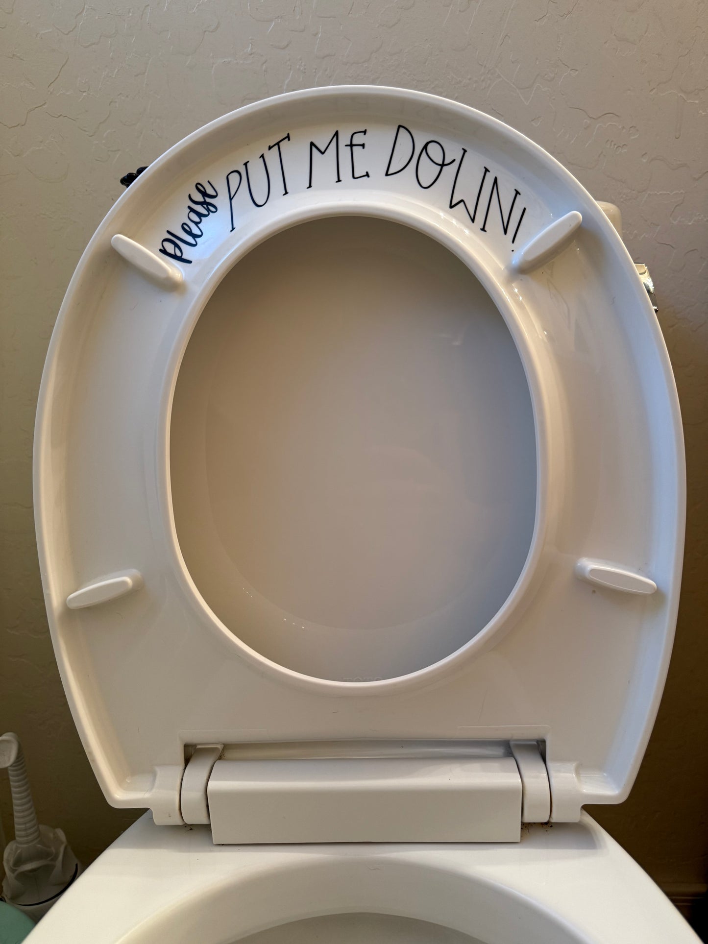 Please Put Me Down! Toilet Seat Sticker