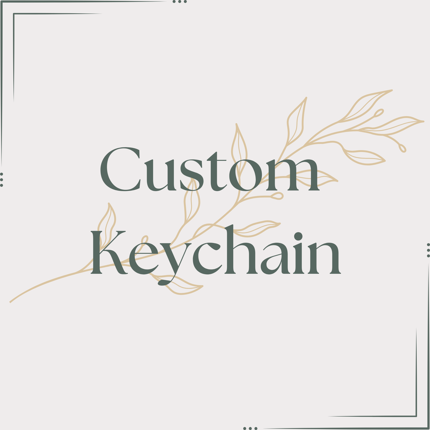 Custom Motel Keychain